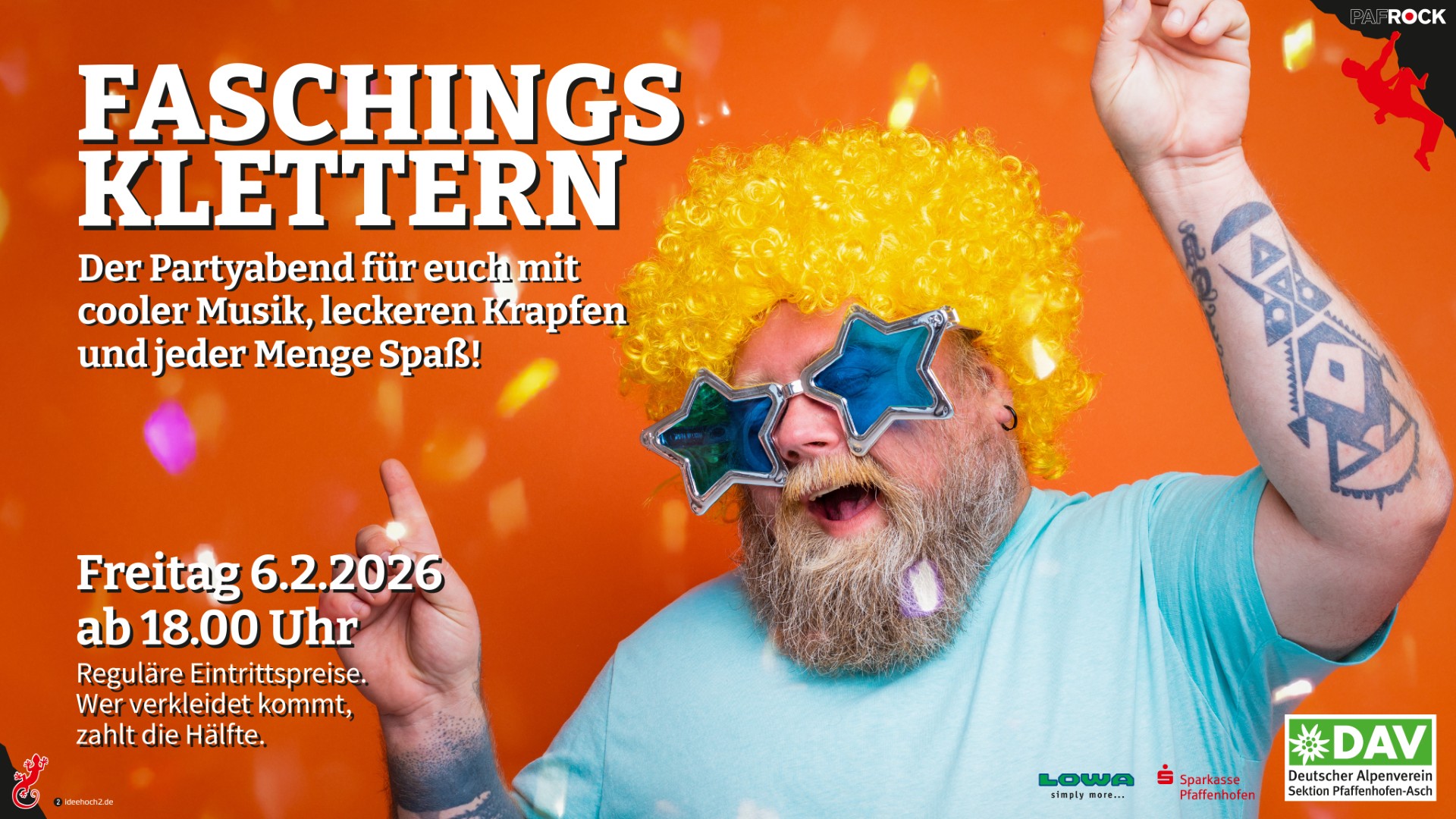 Faschingsklettern, 06.02.2026